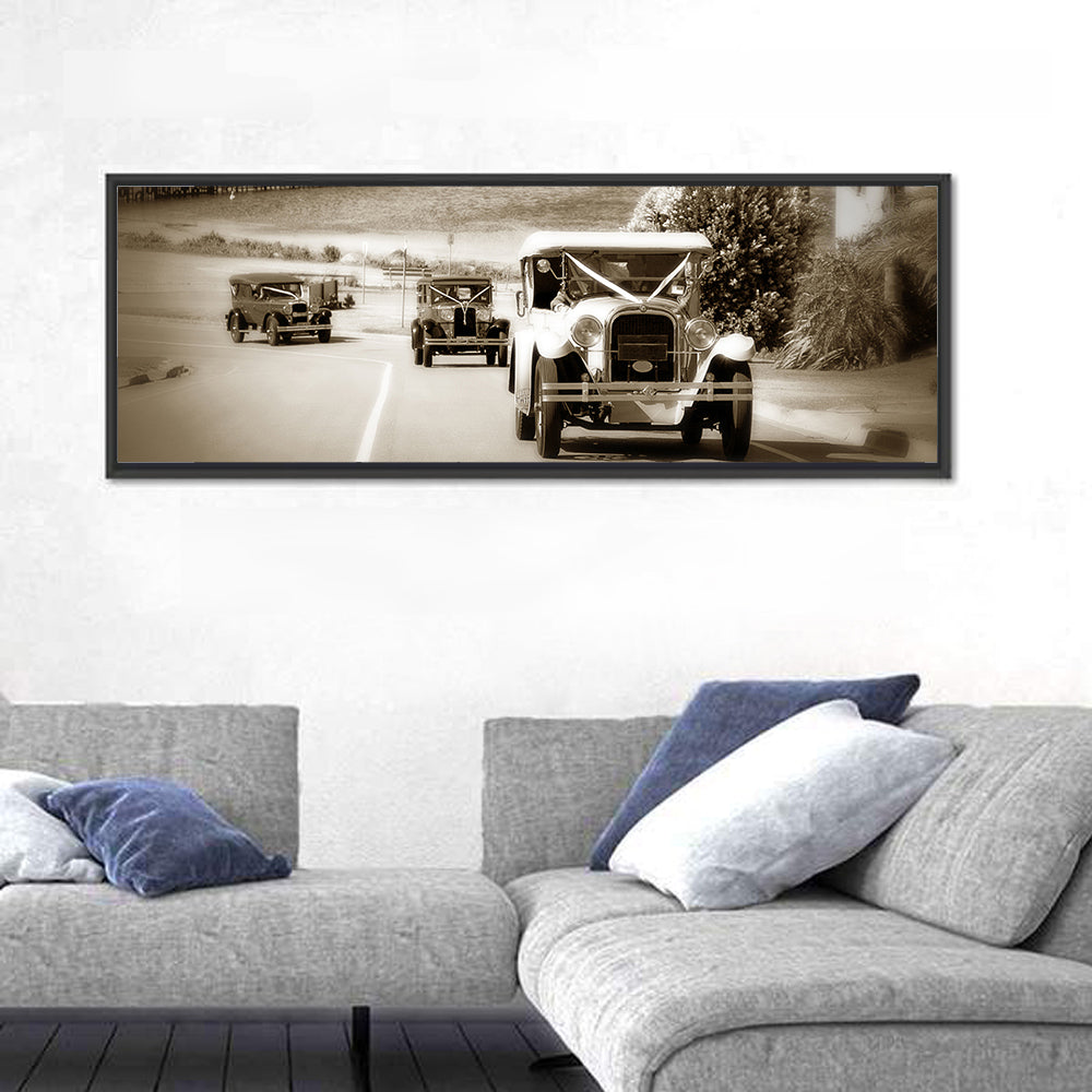 Vintage Wedding Cars Wall Art