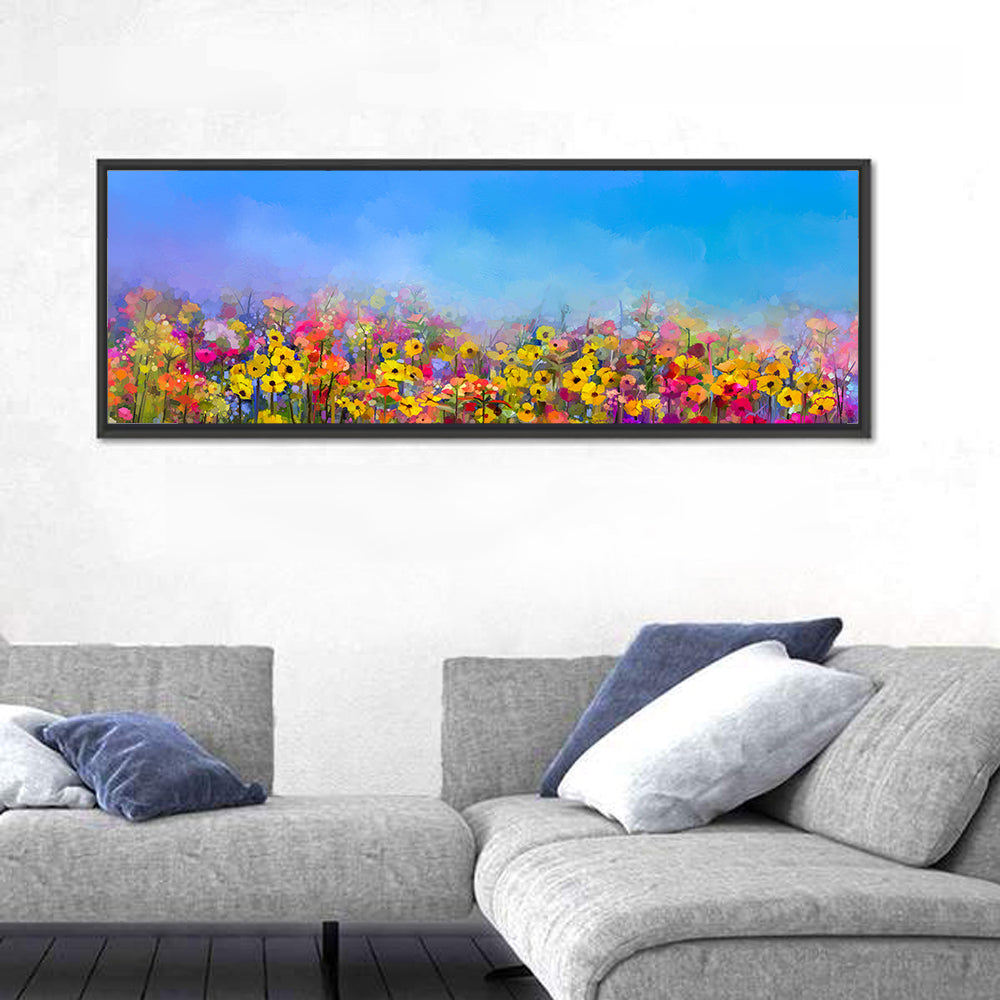 Cornflower and Daisy Meadow Wall Art