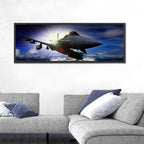 Sunrise Fighter Jet Wall Art