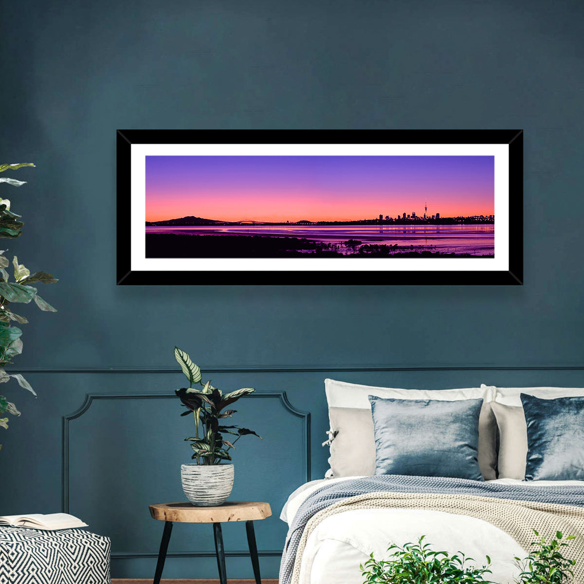 Auckland Skyline at Twilight Wall Art