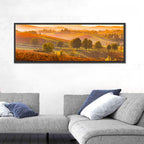 Golden Hour Vineyard Hills Wall Art