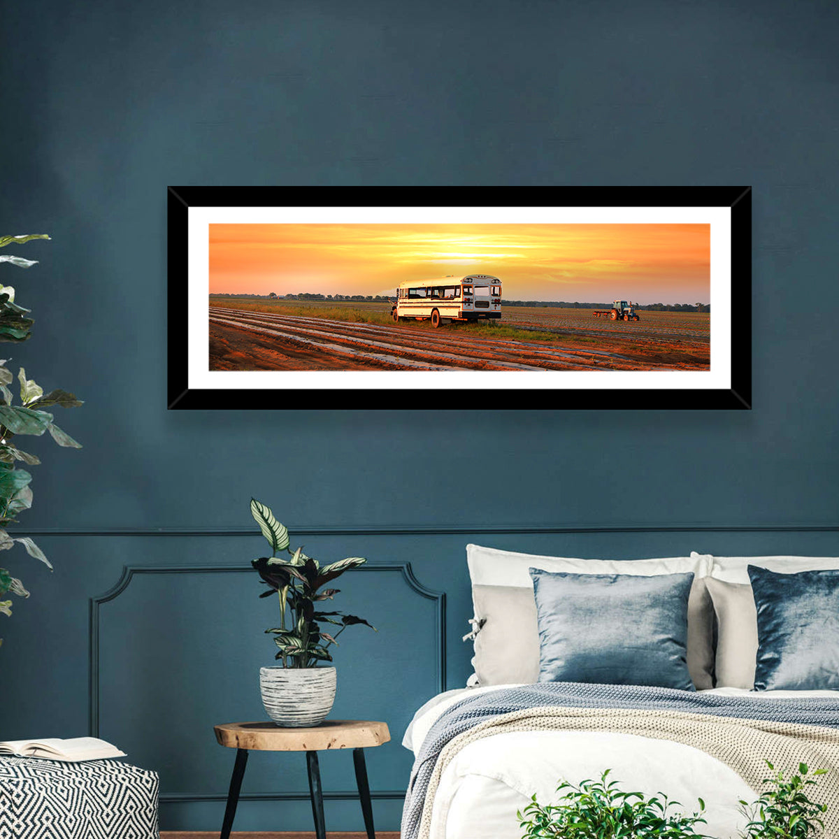 Indiana Farm Field at Golden Hour Wall Art