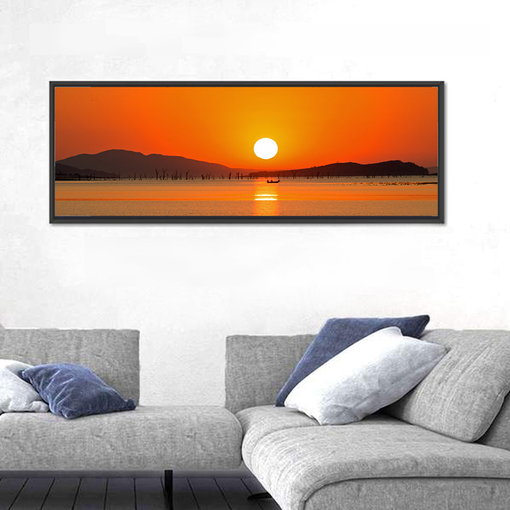 Lake Kariba Sunset Silhouette Wall Art