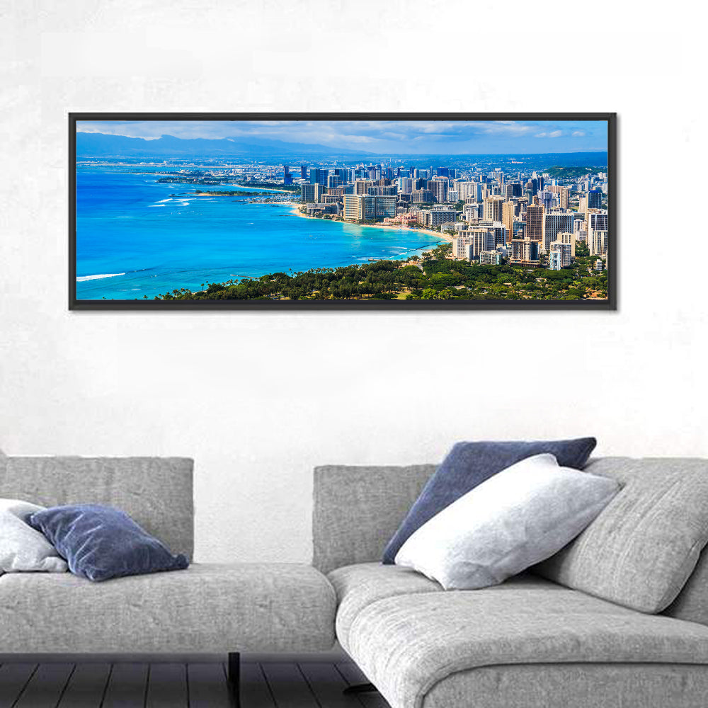 Honolulu Skyline Wall Art