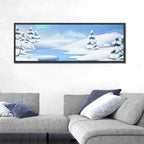 Christmas Pines Winter Landscape Wall Art