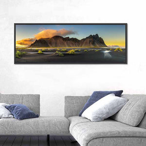 Vestrahorn Mountain & Black Sand Beach Wall Art