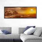 Deserted Alien Planet at Dusk Wall Art