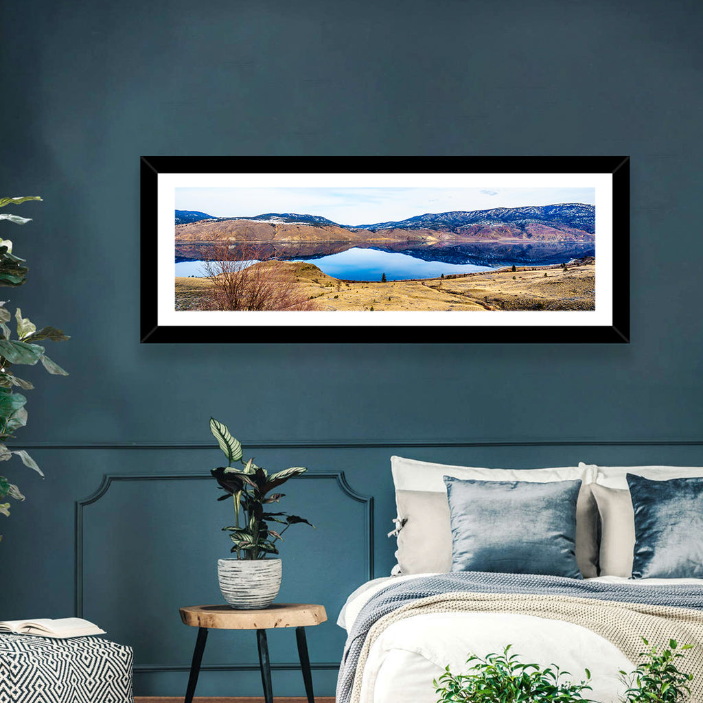 Kamloops Lake Winter Reflection Wall Art