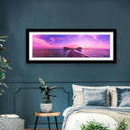Sunset Pier Overwater Bungalows Wall Art