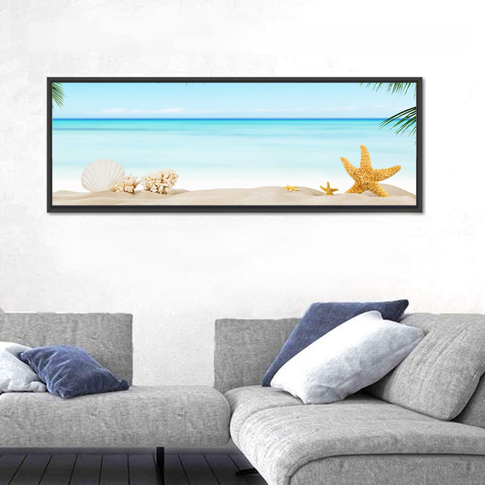 Seashell and Starfish Beach Still Life Wall Art