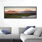 Denali Sunrise Over Boreal Forest Wall Art