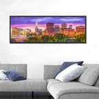 Hartford Skyline at Dusk Wall Art