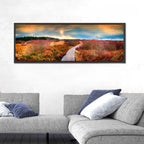 Autumn Heathland Boardwalk Wall Art