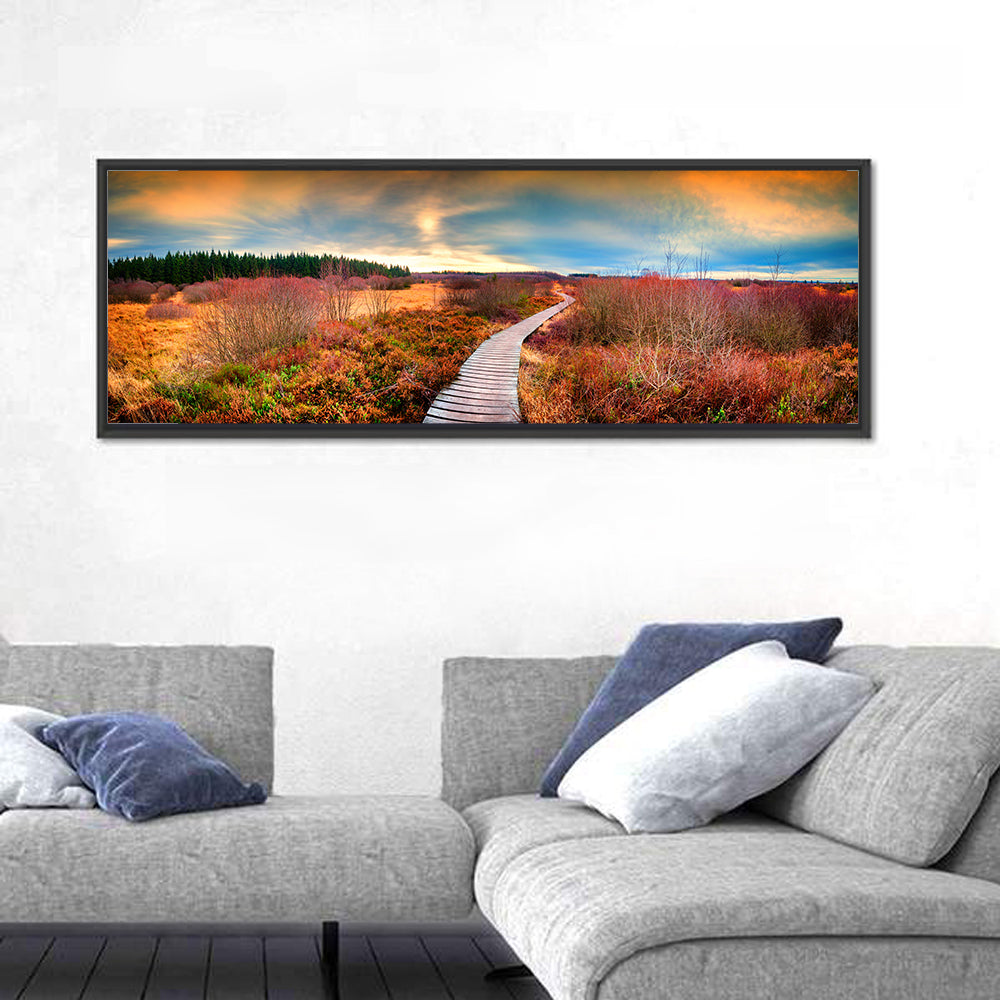 Autumn Heathland Boardwalk Wall Art
