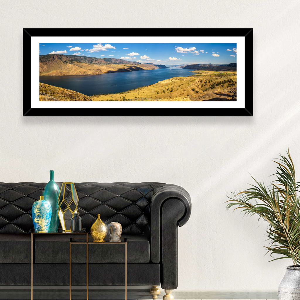 Golden Grass at Kamloops Lake Wall Art