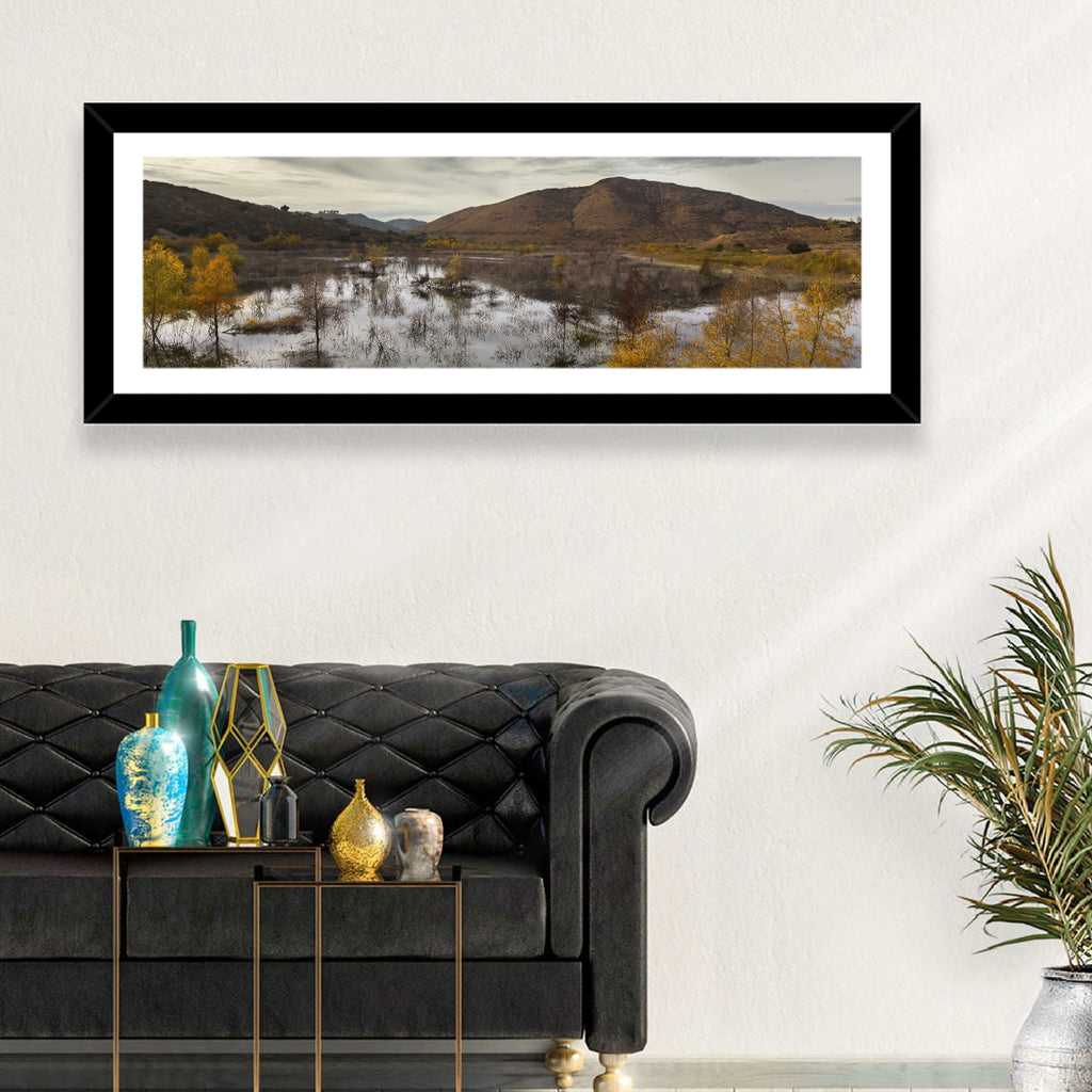 Lake Hodges Autumn Reflection Wall Art