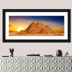 Giza Pyramids at Sunset Wall Art