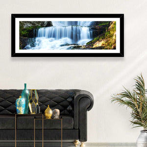 White Waterfall Wall Art