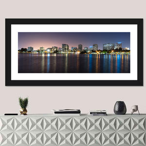 Oakland Skyline from Lake Merritt Wall Art