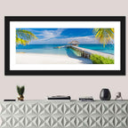Maldives Overwater Pier Wall Art