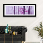 Magenta Tree in Foggy Forest Wall Art
