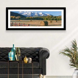 Hay Bales Colorado Fields Wall Art