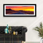 Infinite Desert Road Sunset Wall Art