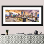 Boston Harbor at Dusk Wall Art