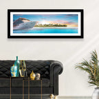 Cruise Ship at Tropical Sunset Wall Art
