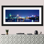 Pattaya Bay Night Skyline Wall Art