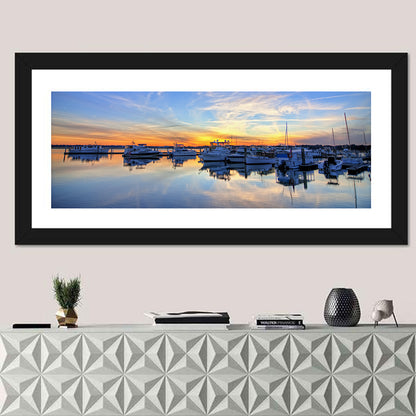 Marina Port Boats Wall Art