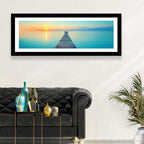 Wooden Footbridge at Sunset Wall Art