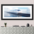 Futuristic Monorail Perspective Wall Art