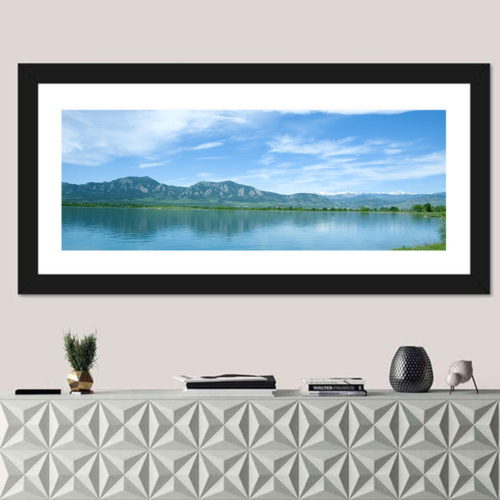 Boulder Reservoir and Flatirons Wall Art