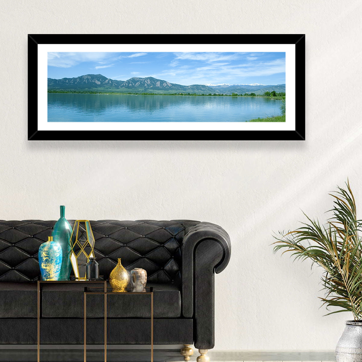 Boulder Reservoir and Flatirons Wall Art