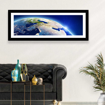Middle East From Space Wall Art