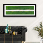 Aerial Irrigation Canal View Wall Art