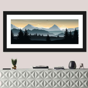 Misty Hills Silhouette Wall Art