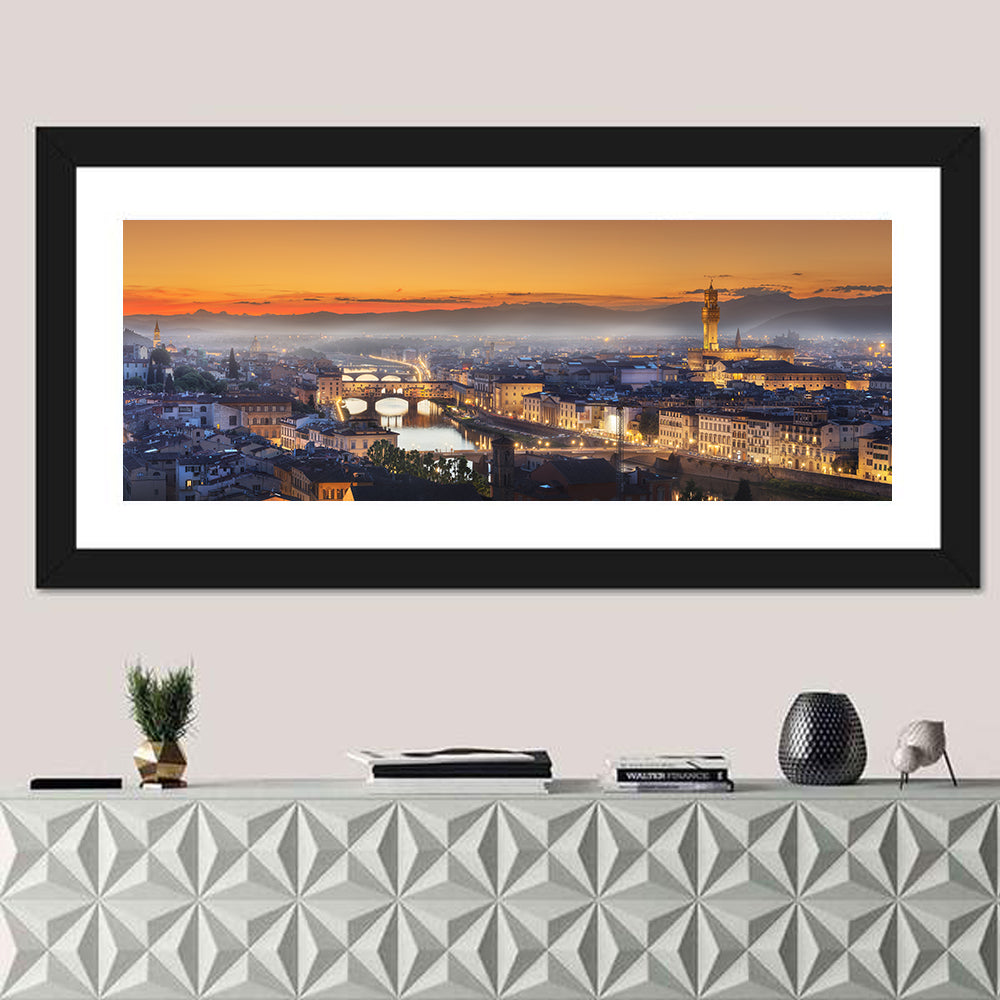 Florence Sunset Over the Arno Wall Art