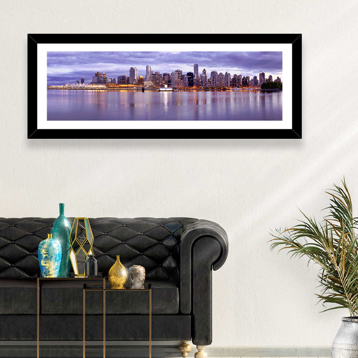 Vancouver Skyline at Twilight Wall Art