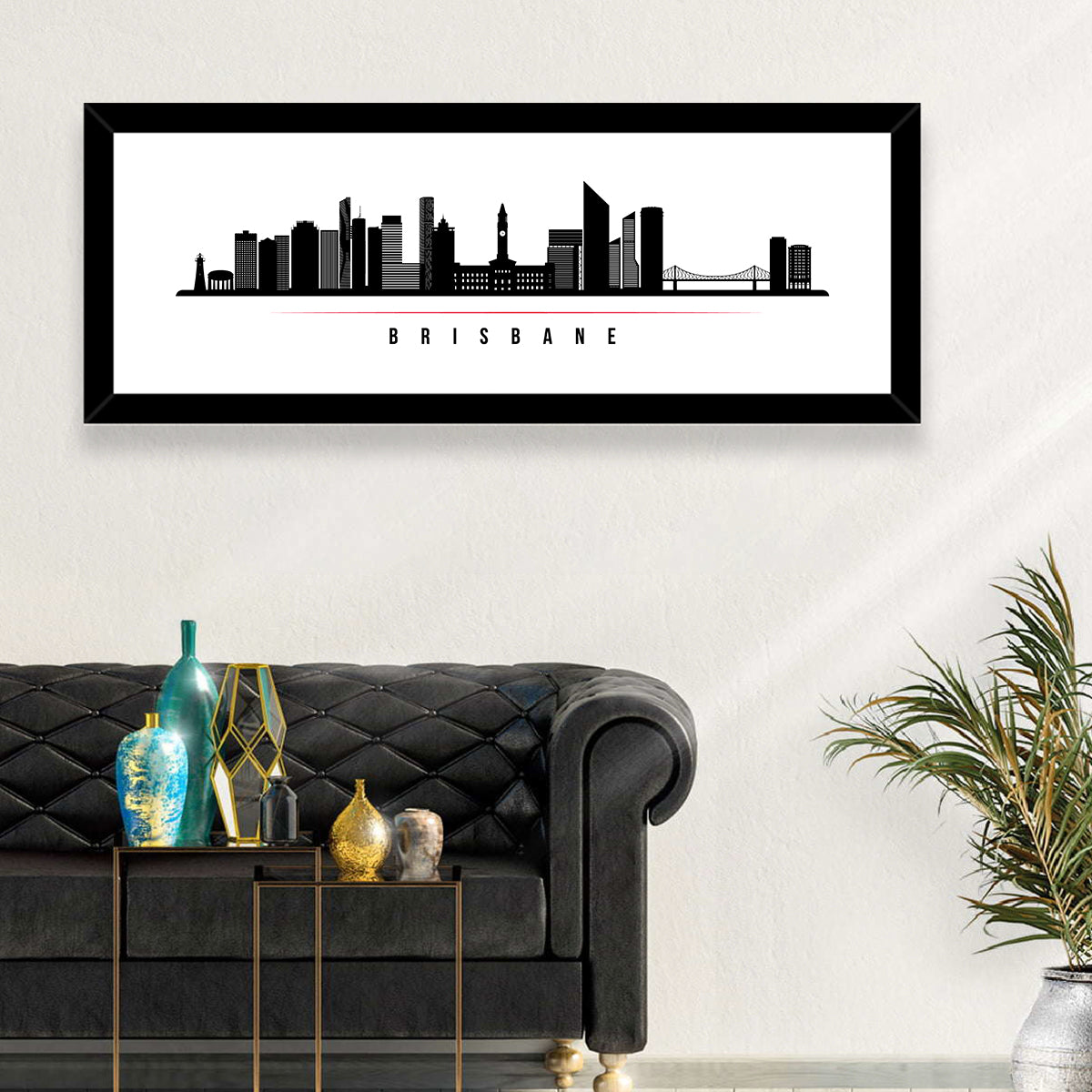 Brisbane City Skyline Wall Art