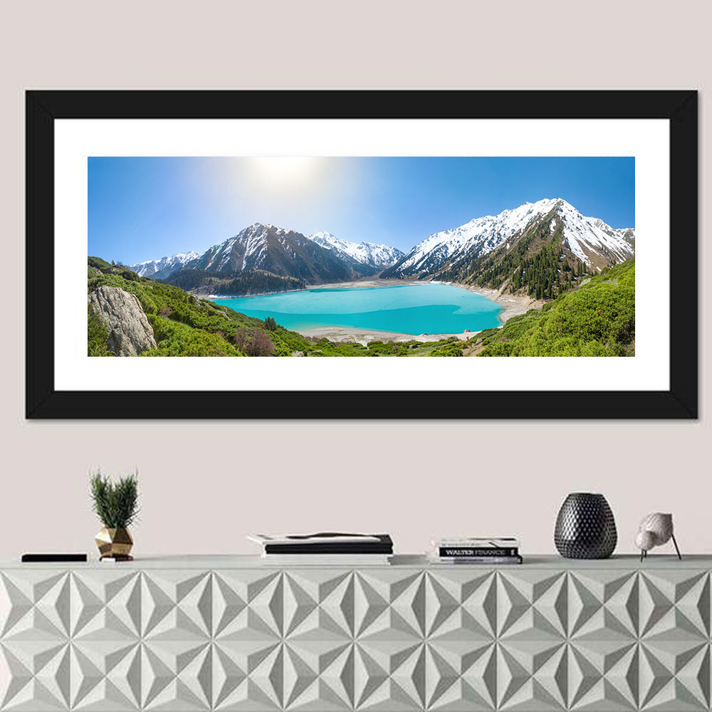 Big Almaty Lake Vista Wall Art