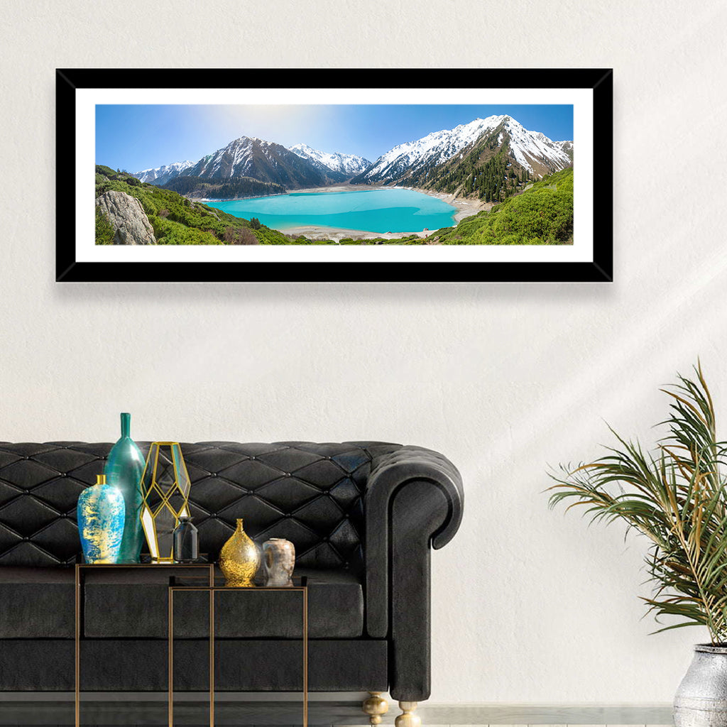Big Almaty Lake Vista Wall Art