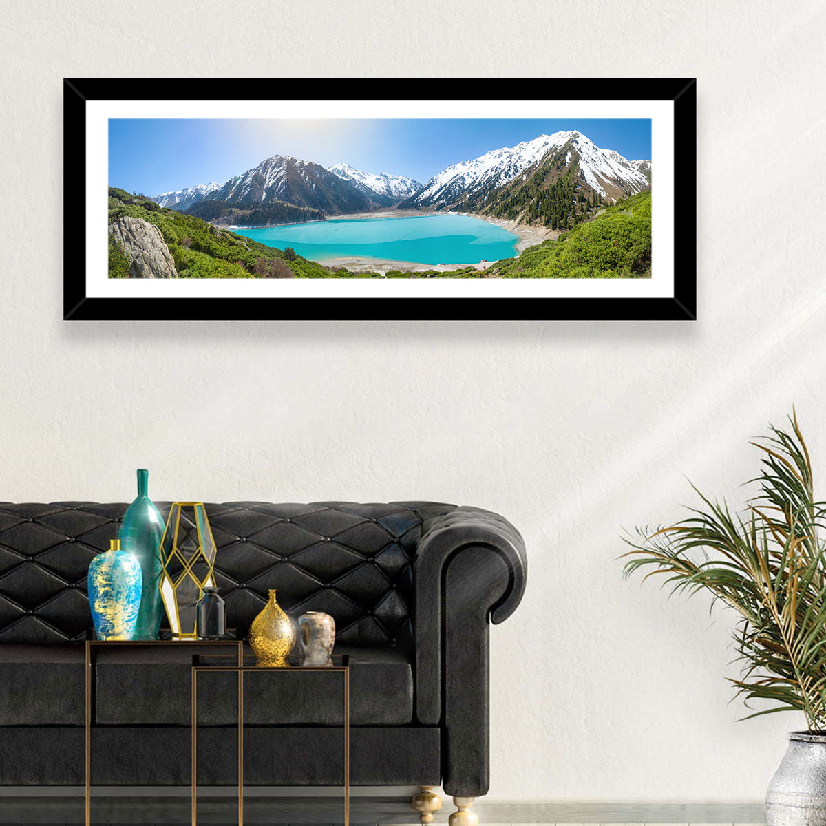 Big Almaty Lake Vista Wall Art
