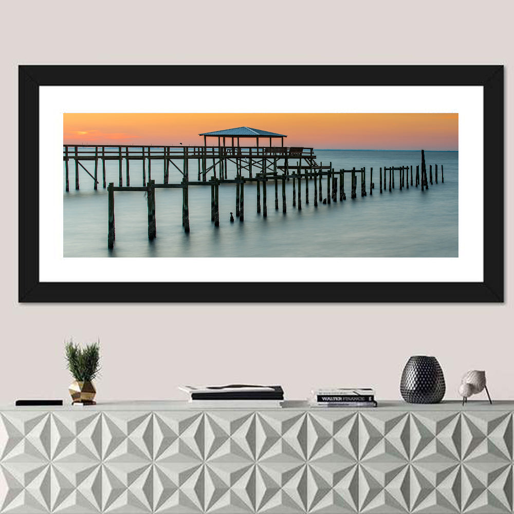 Fairhope Pier at Sunset Wall Art
