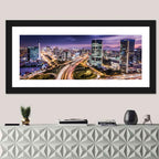 Lima Night Skyline Wall Art