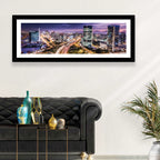Lima Night Skyline Wall Art