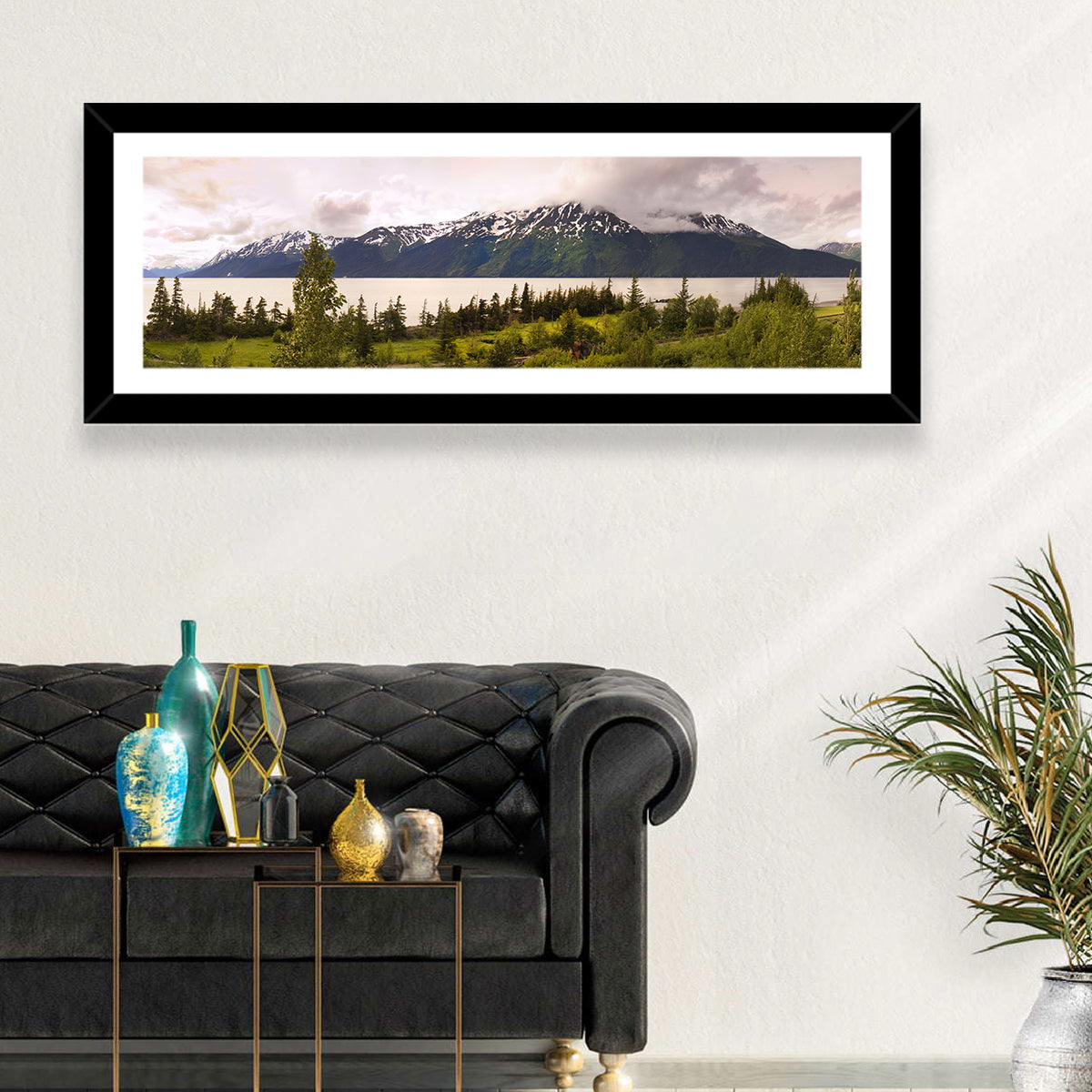 Alaska Mountain Lake View Wall Art