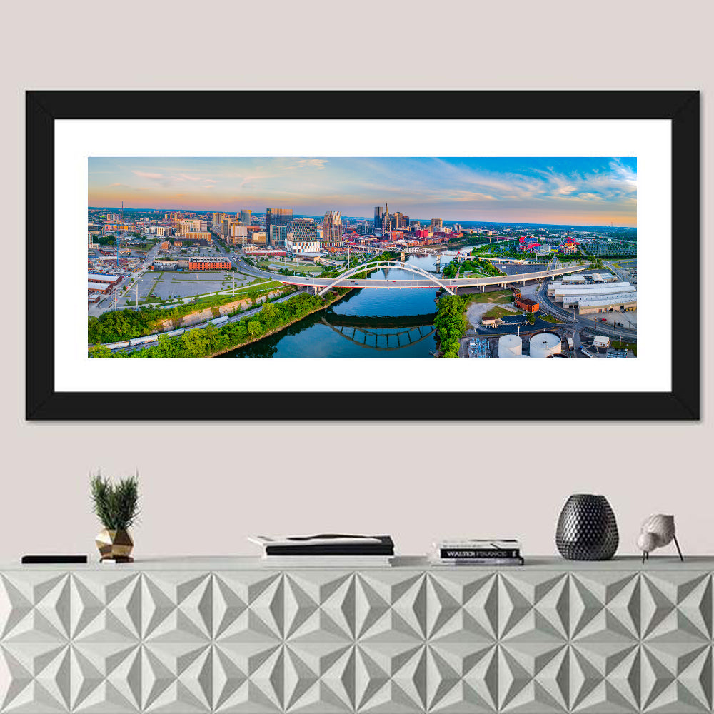 Nashville Skyline at Golden Hour Wall Art