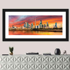 Shuwaikh Port at Dusk Wall Art